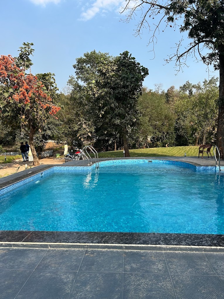 Resort in karjat with swimming pool